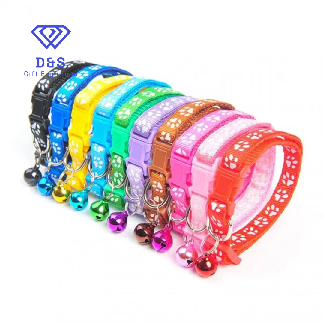 Paw Print Adjustable Collar
