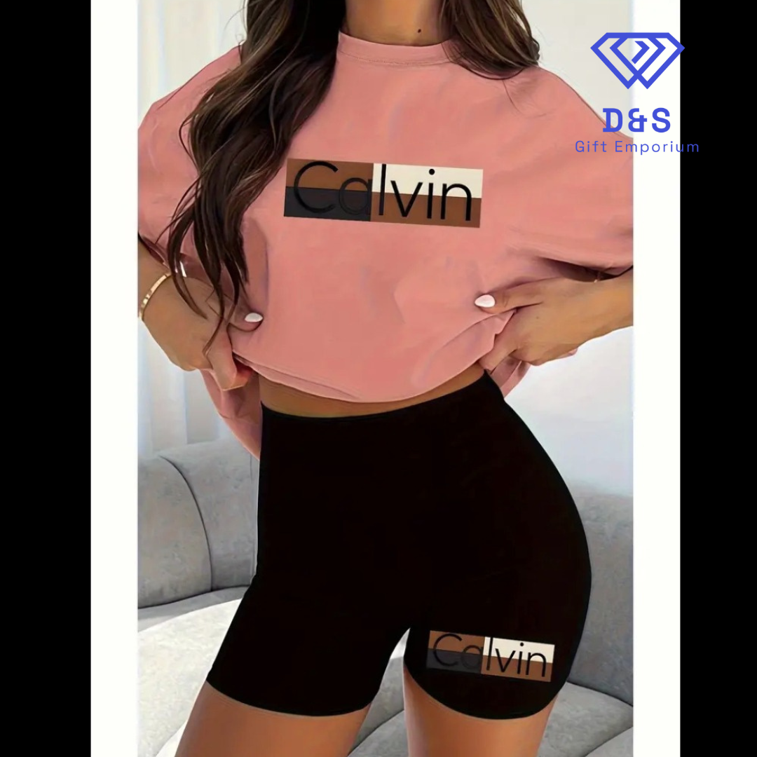 Calvin Tshirt & Shorts Set