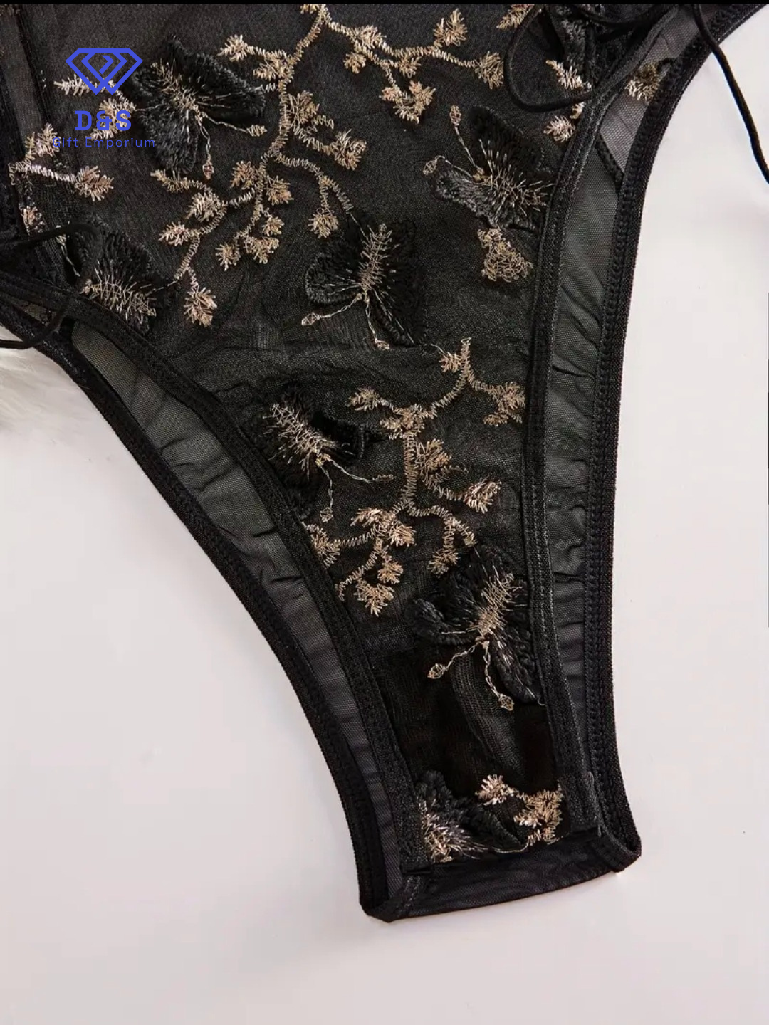 Embroidered Butterfly Bodysuit