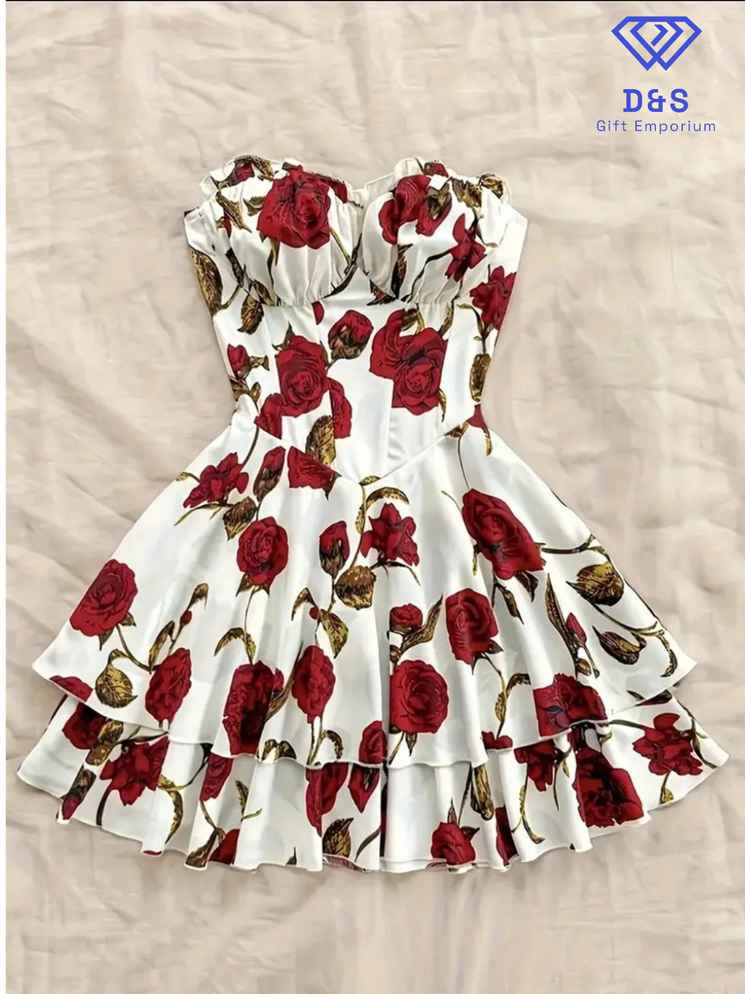Plus Size Floral Tube Dress
