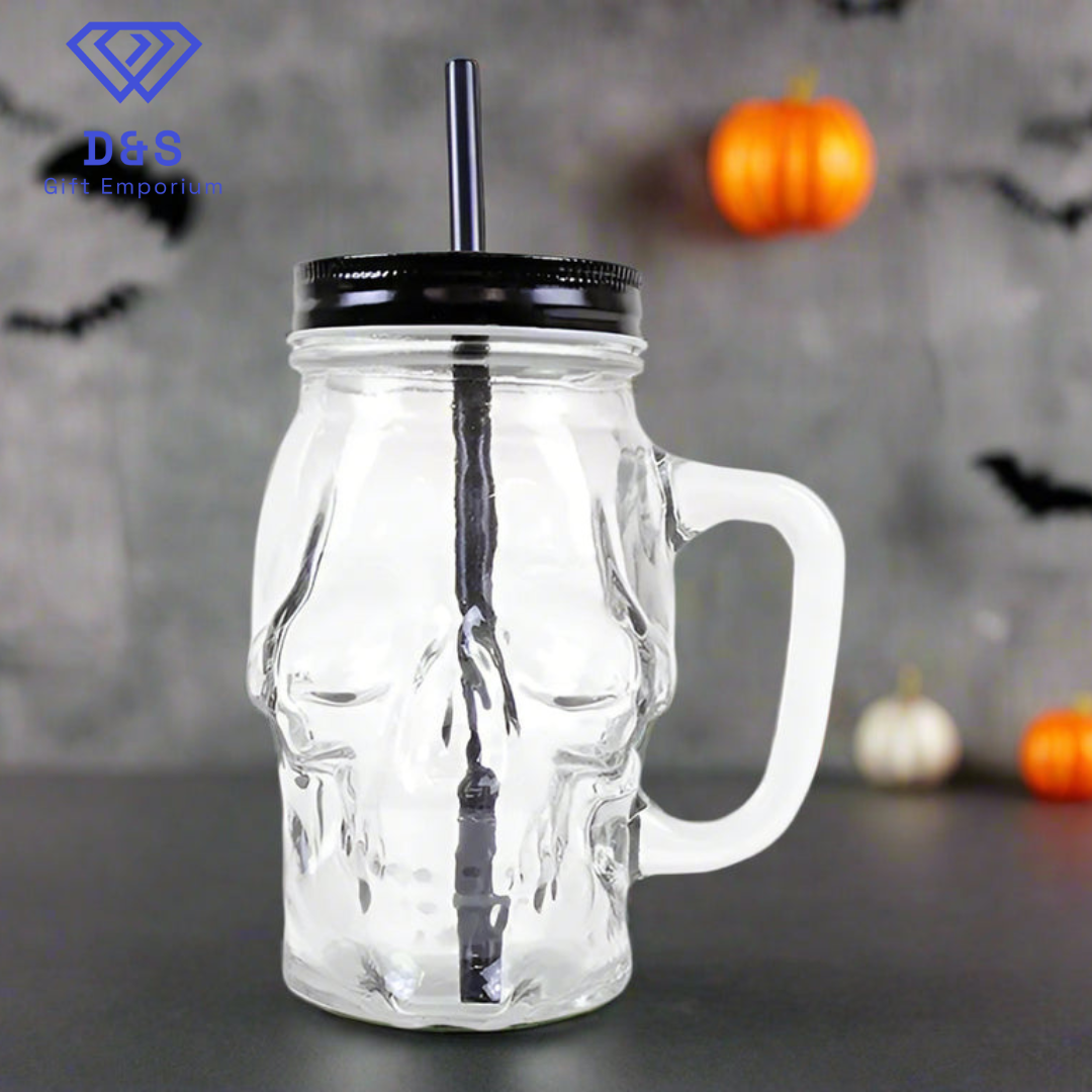 Glass Skull Jar