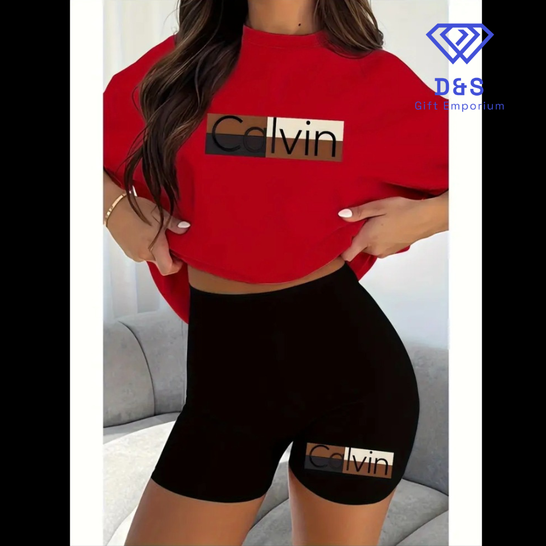 Calvin Tshirt & Shorts Set