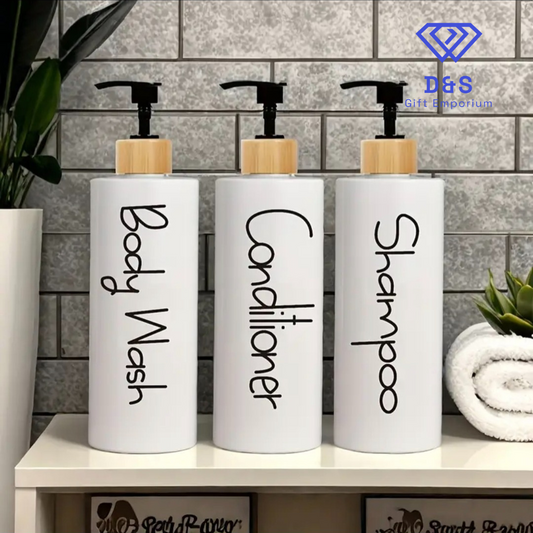 Refillable Bathroom Bottles