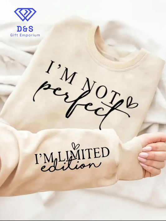 Plus Size Im Not Perfect Jumper