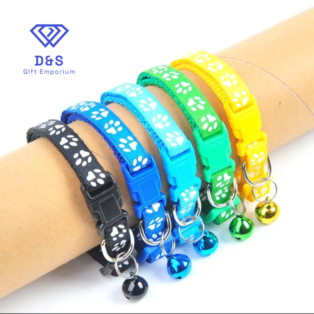 Paw Print Adjustable Collar