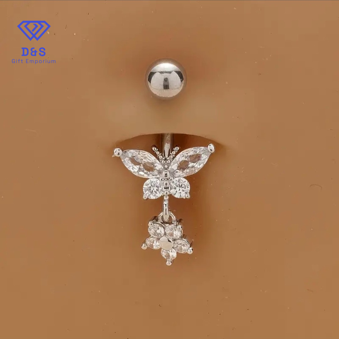 Butterfly Belly Button Ring