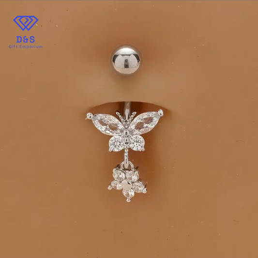 Butterfly Belly Button Ring