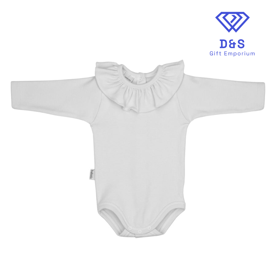 Long Sleeve Ruffle Collar Bodysuit