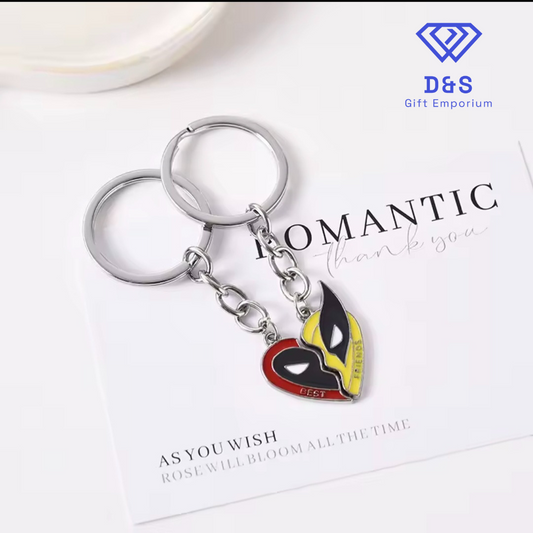 Deadpool & Wolvarine Best Friends Keyrings
