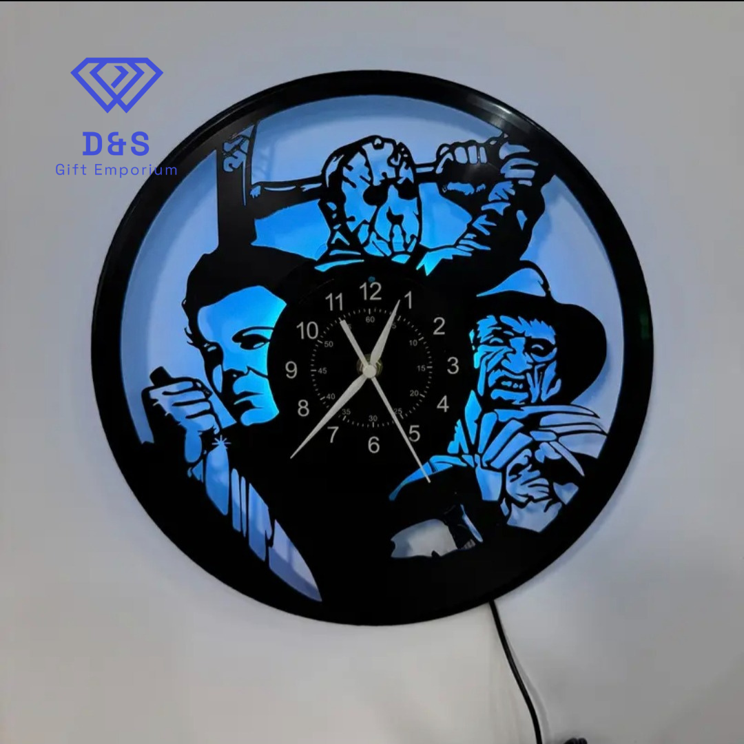 LED Horror Wall Clock