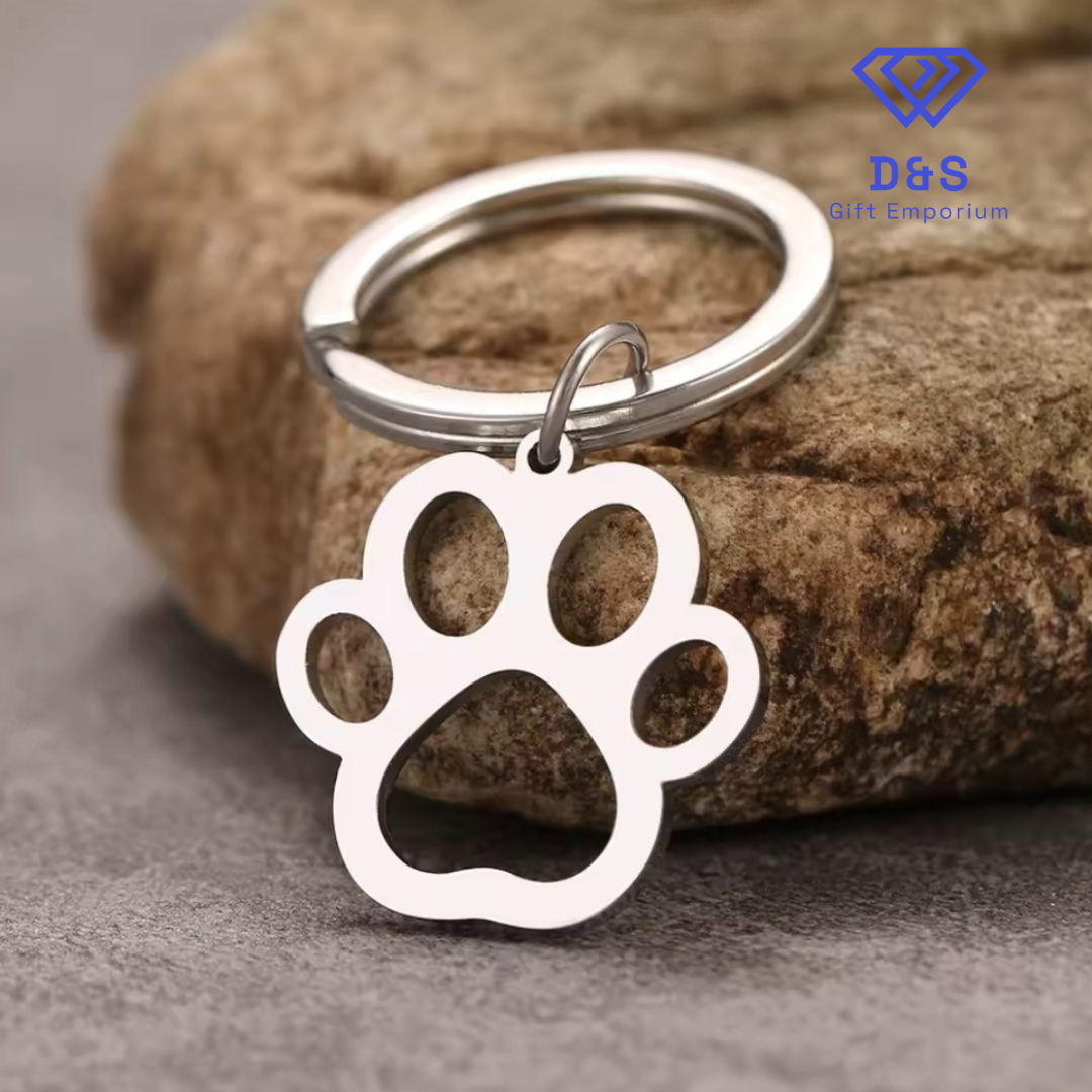 Pawprint Keyring