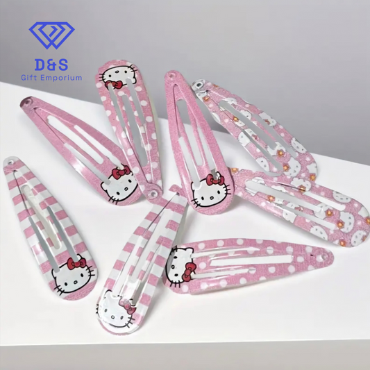 8pcs Hello Kitty Hair Clips