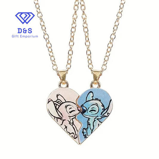 Stitch & Angel Pendant Neclaces