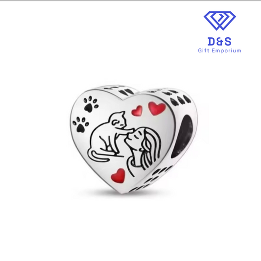 Love Cats charm