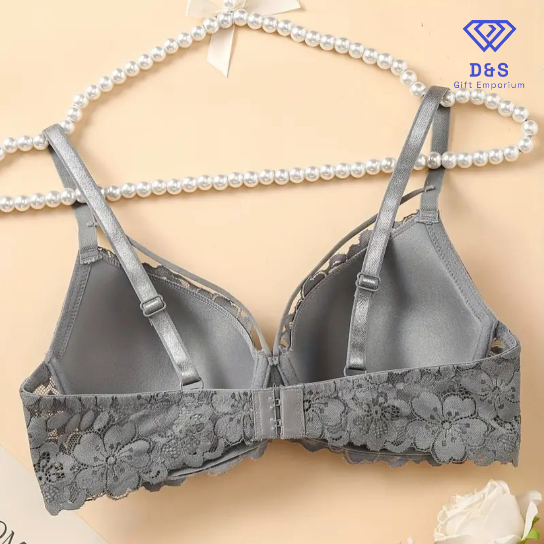 Floral Lace Front Bra