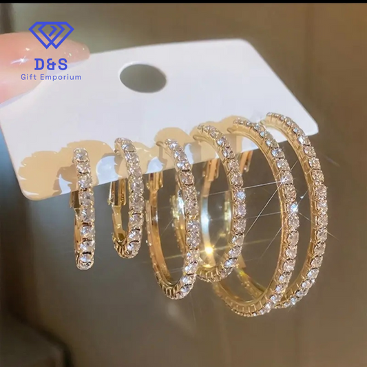 6pcs Hoop Earrings