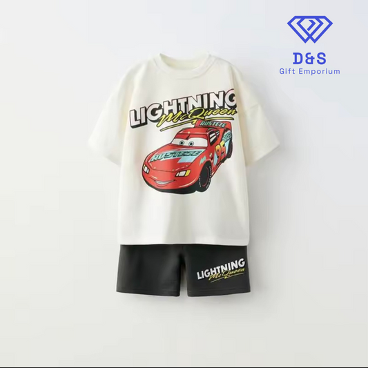 Lightning Mqueen Tshirts & Shorts Set