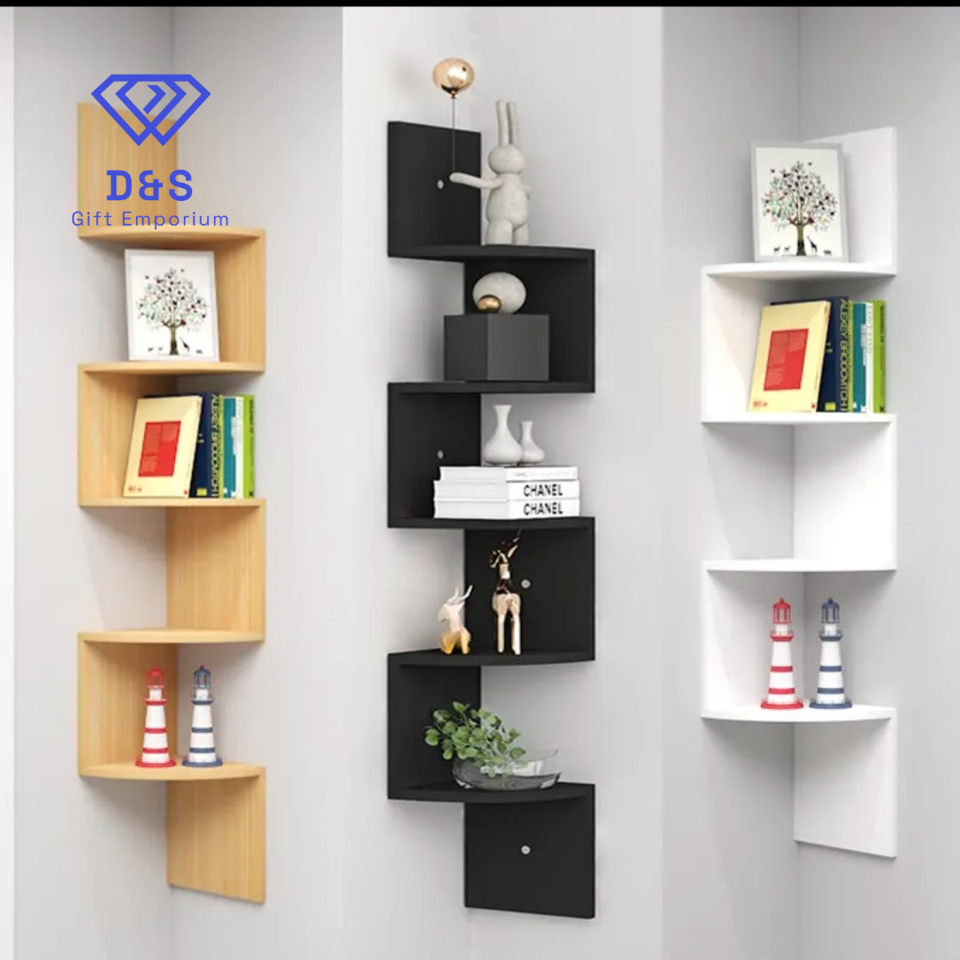 5 Tier Corner Wall Shelf