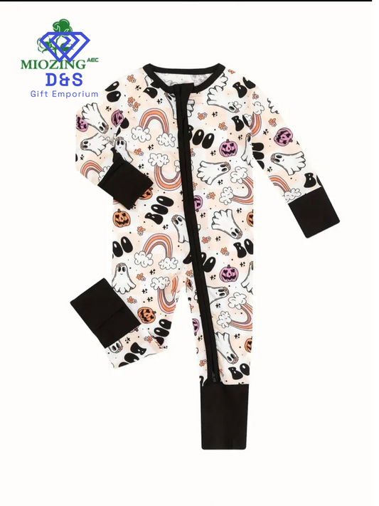 Boo Long Sleeved Romper