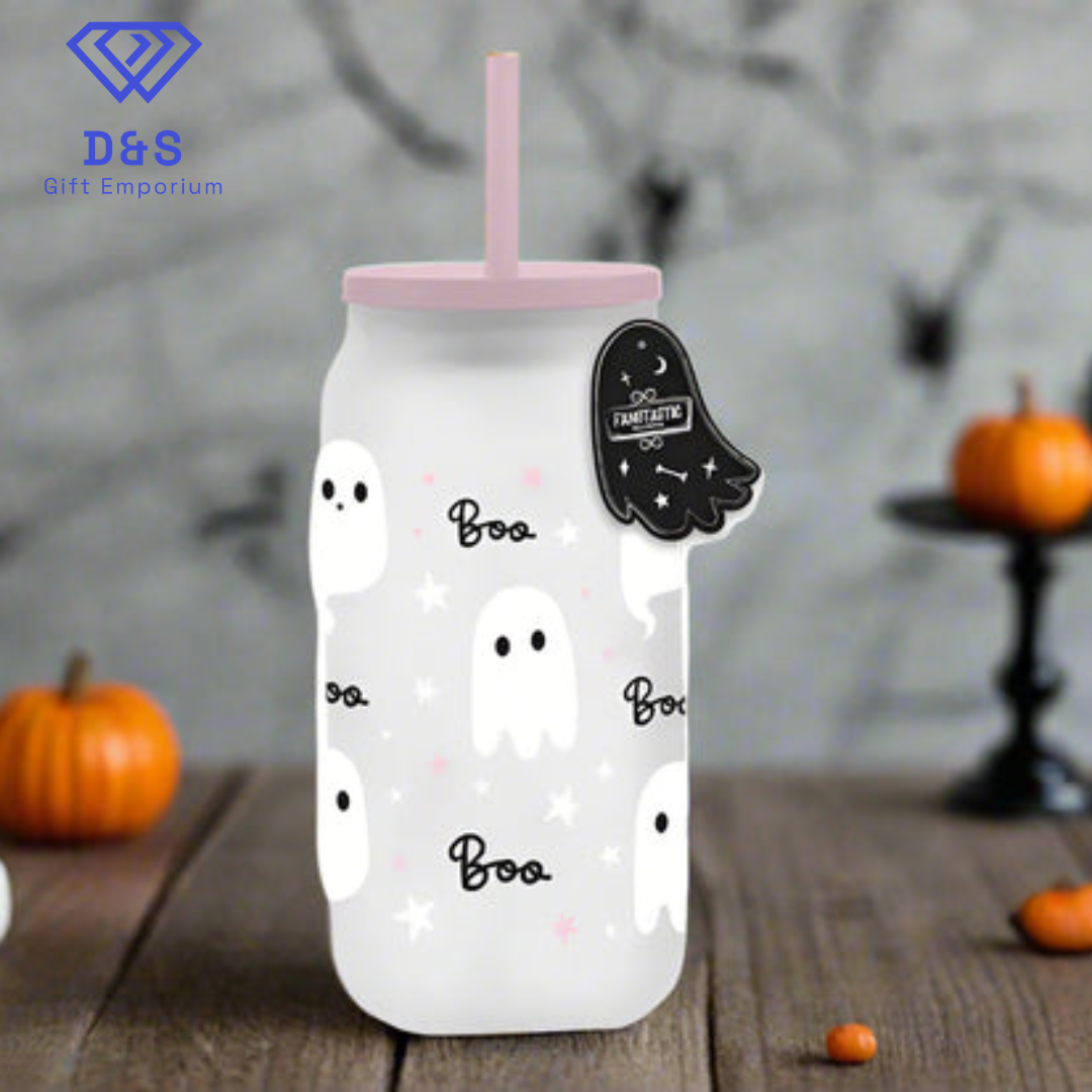 Ghost Glass With Straw