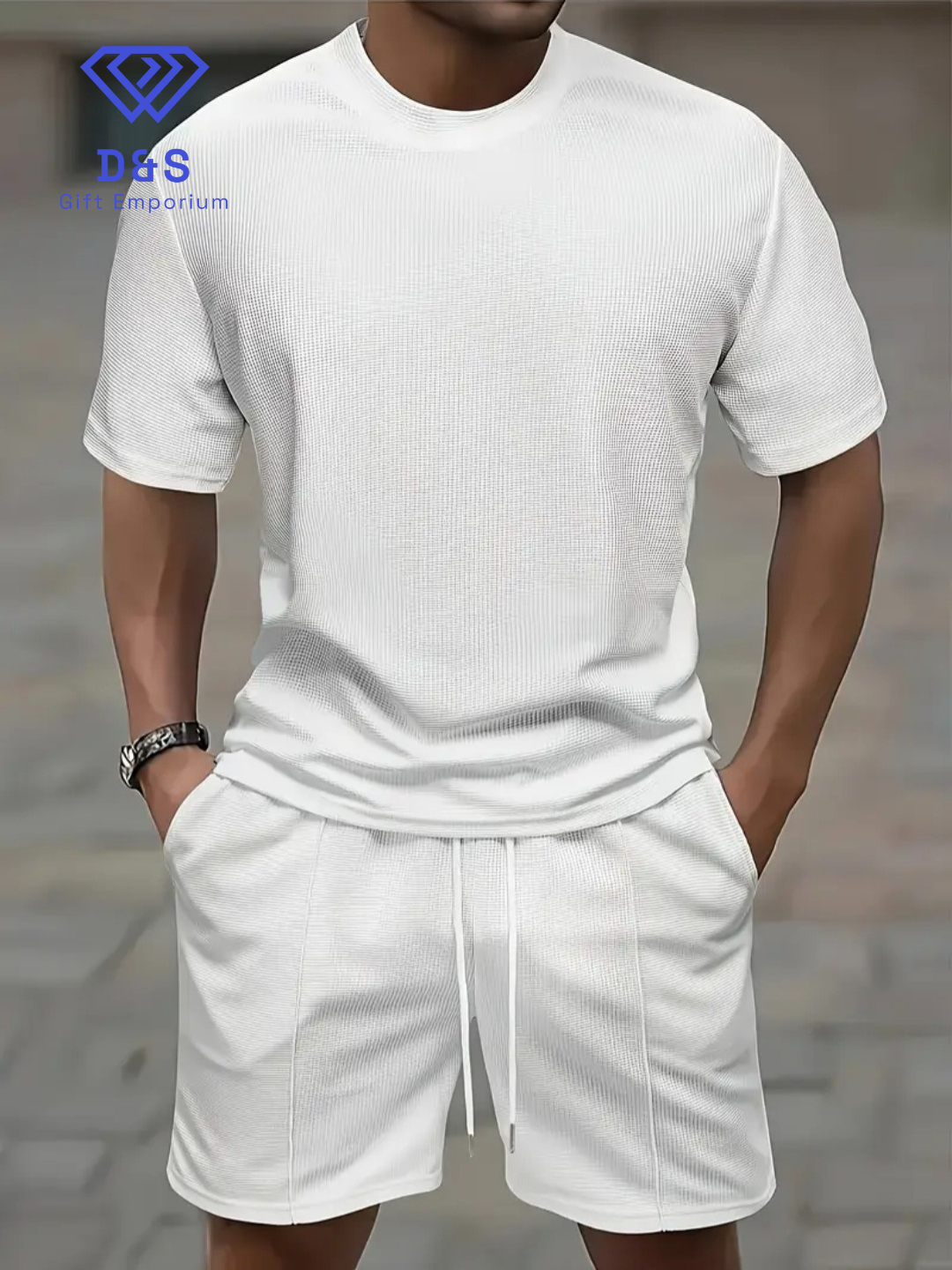 Mens Minimalist T-shirt & Shorts Set