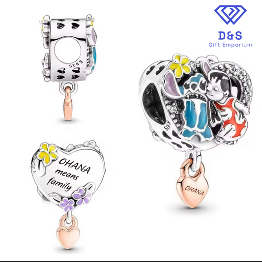 Ohana Means Family Charm