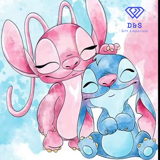 Stitch & Angel Diamond Art