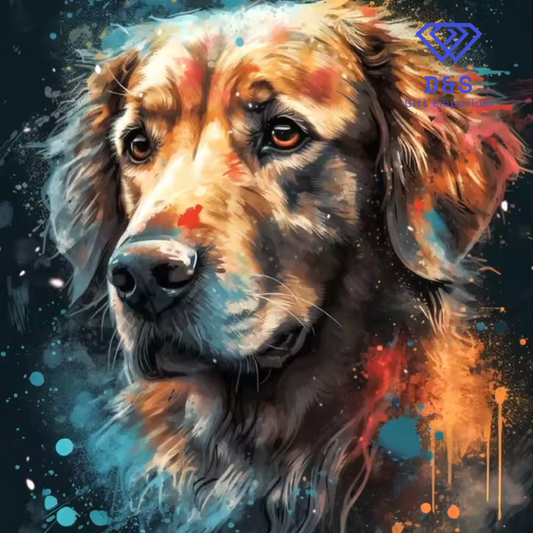 Dog Diamond Art