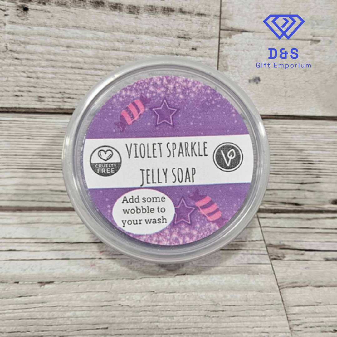 Violet Sparkle Jelly Soap