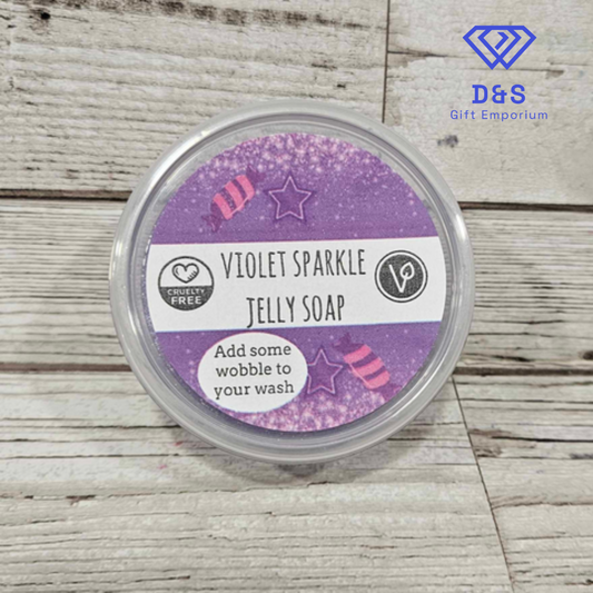 Violet Sparkle Jelly Soap