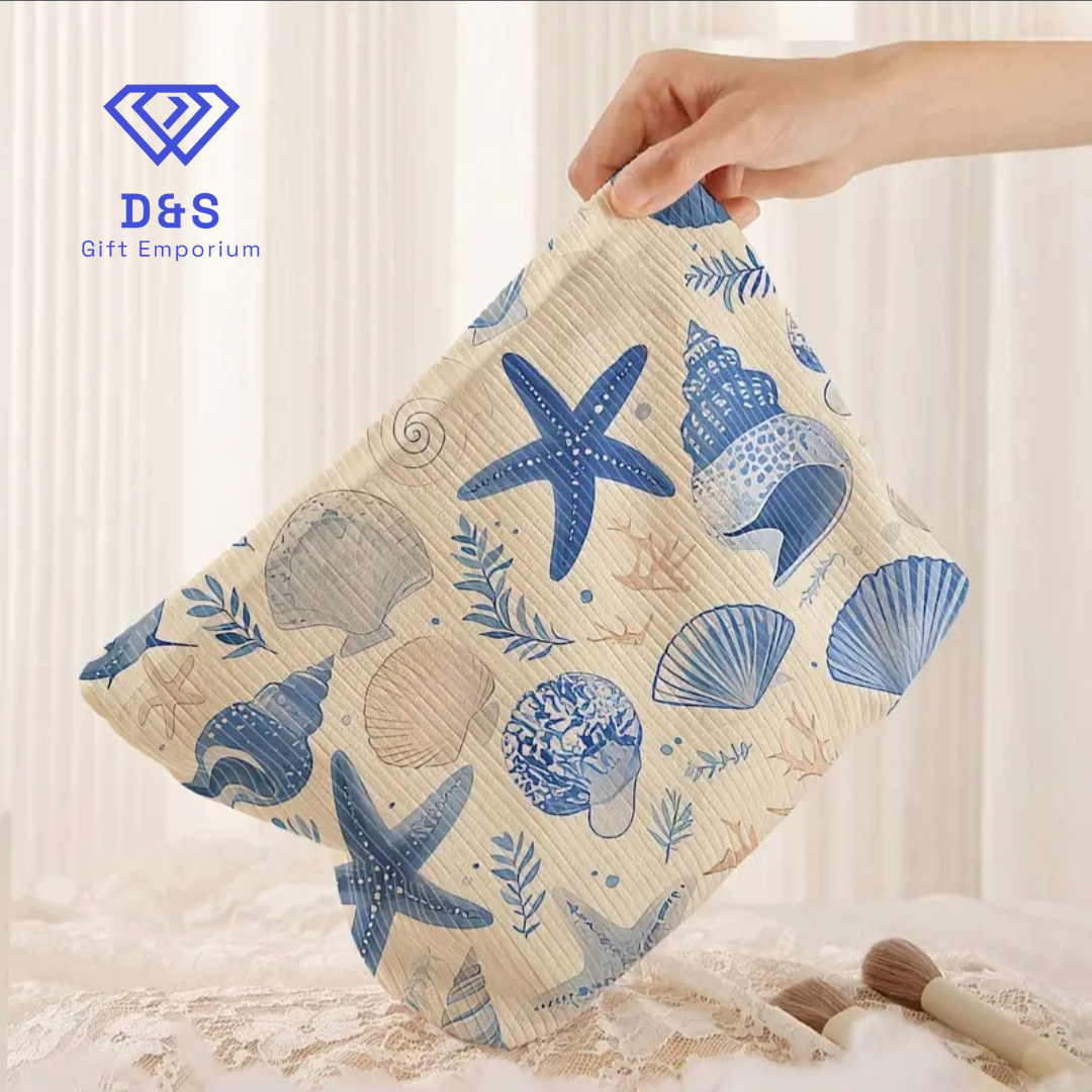 Starfish & Shell Make Up Bag
