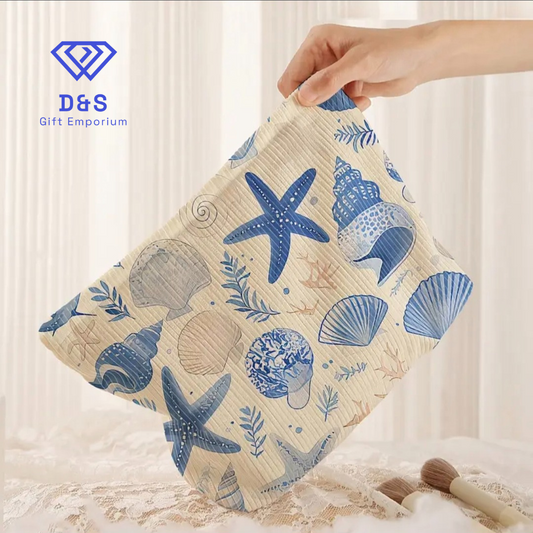 Starfish & Shell Make Up Bag