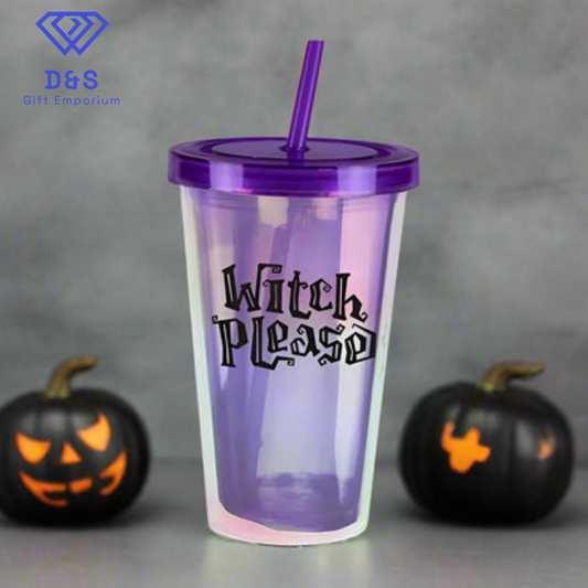 Halloween Holographic Tumbler