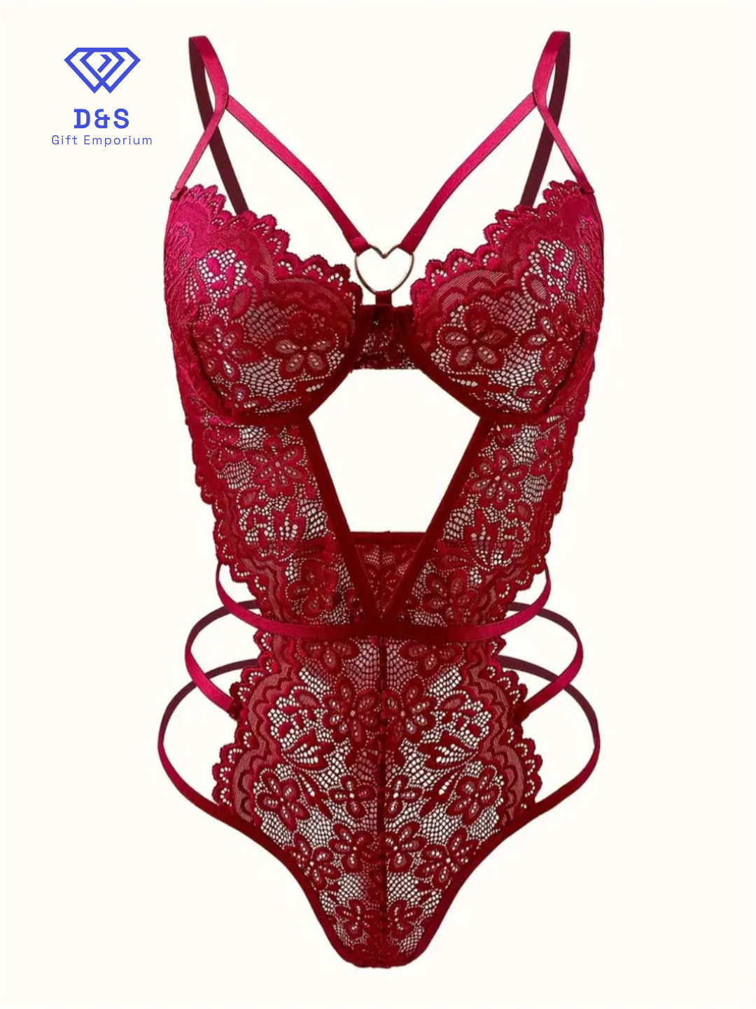 Heart Linked Backless Bodysuit