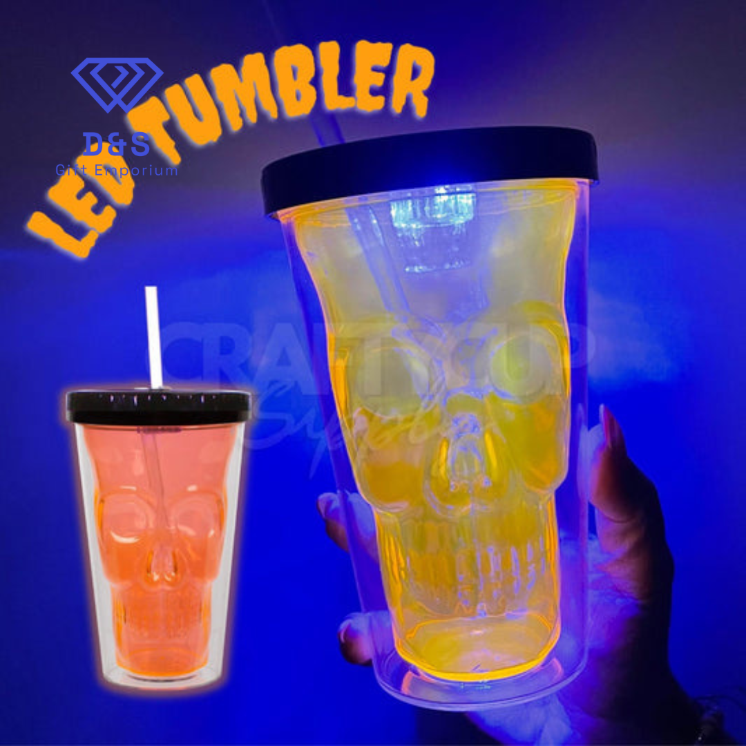 Double Walled LED Skull Cup