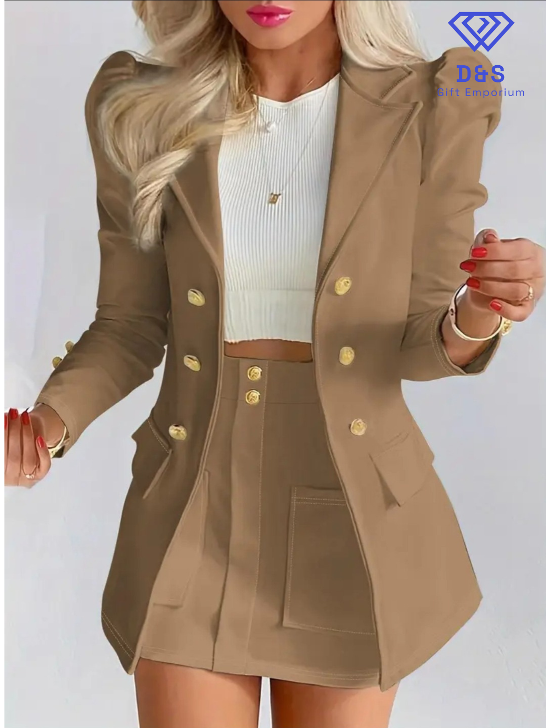 Blazer & Skirt Set