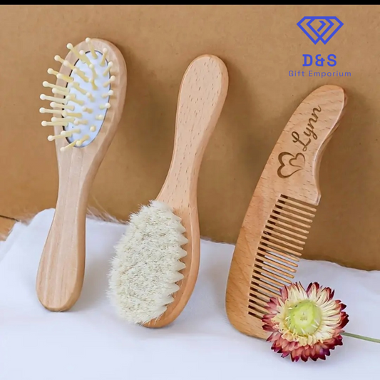 Personalised Baby Brush & Comb Set
