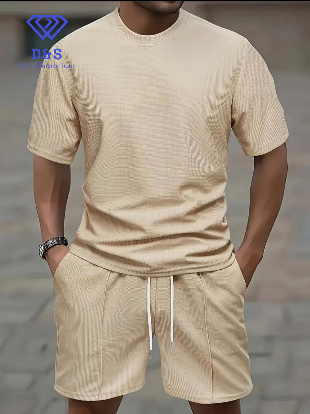 Mens Minimalist T-shirt & Shorts Set