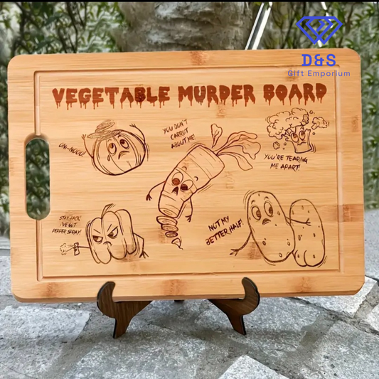 "Vegetable Murder Board"Chopping Board