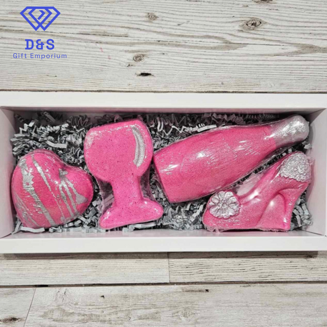 Raspberry Fizz Bath Bomb Gift Set