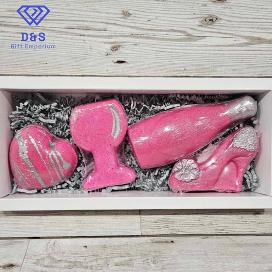 Raspberry Fizz Bath Bomb Gift Set