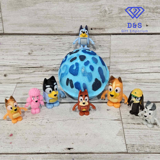 Blue Dog Toy Bath Bomb