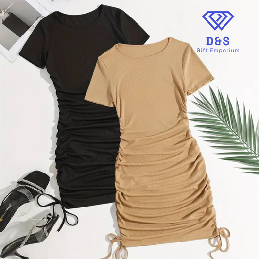 Womans Drawstring Dresses