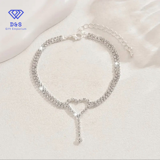 Hollow Heart Anklet