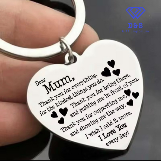 Dear Mum Keyring