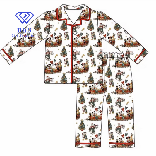 PRE Order - Embroidered Christmas Pyjamas