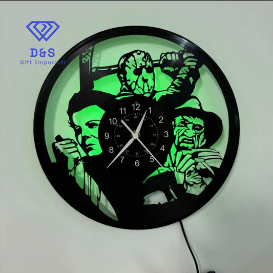 LED Horror Wall Clock