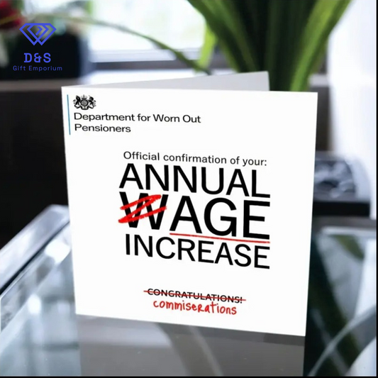 Department For Worn Out Pensioners Birthday Card