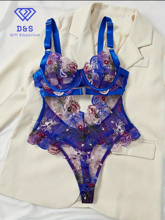Floral Deep V Bodysuit
