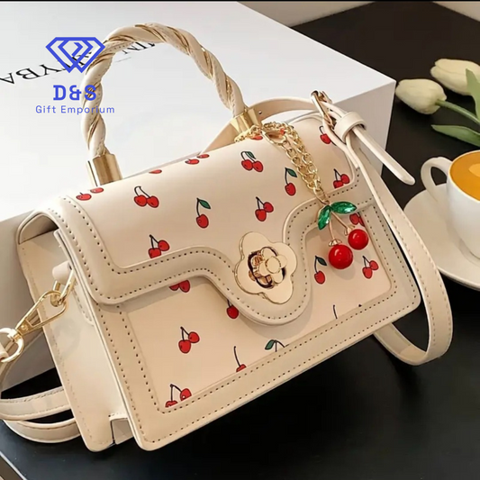 Cherry Print Handbag